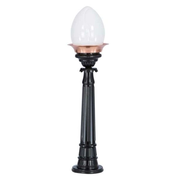 Meşale Bakır Sıvamalı Model Park Bahçe Feneri 22x95cm