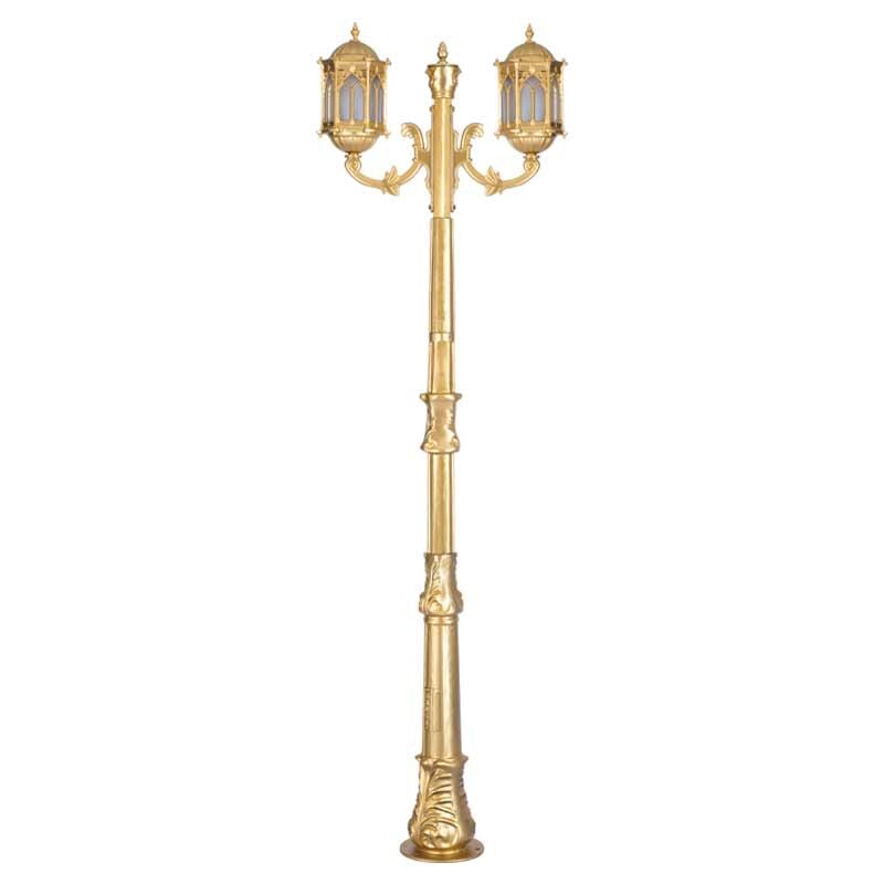 Alüminyum Altın Yaldız Boyalı Osmanlı Park Bahçe Feneri 75x250cm