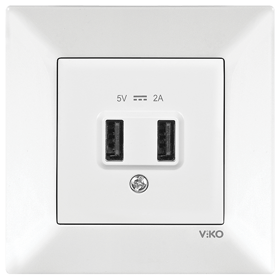 Viko Meridian USB Şarj Prizi 5V/2A Çerçeveli