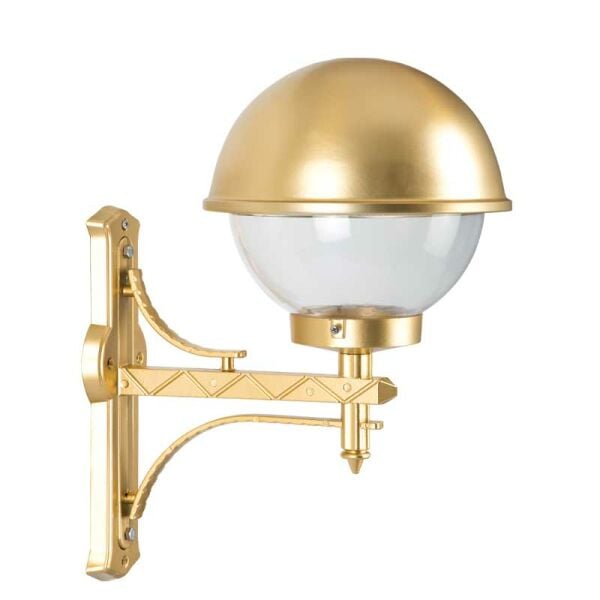 Altın Yaldız Boyalı Tas Model Park Bahçe Feneri 40x45cm