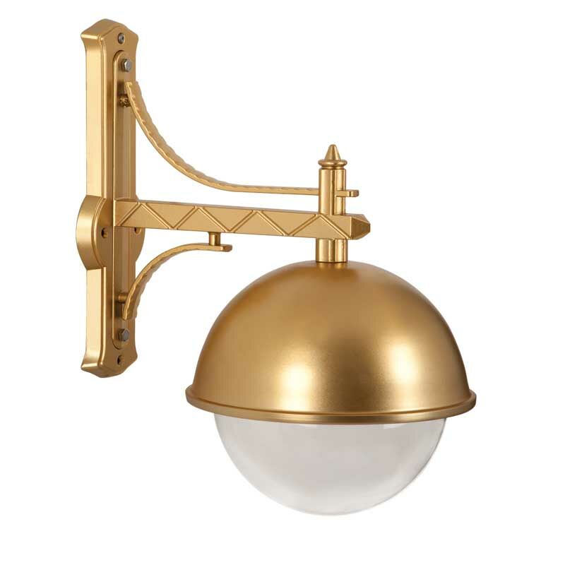 Altın Yaldız Boyalı Tas Model Park Bahçe Feneri 40x45cm