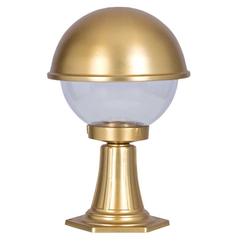 Altın Yaldız Boyalı Tas Model Park Bahçe Feneri 30x50cm