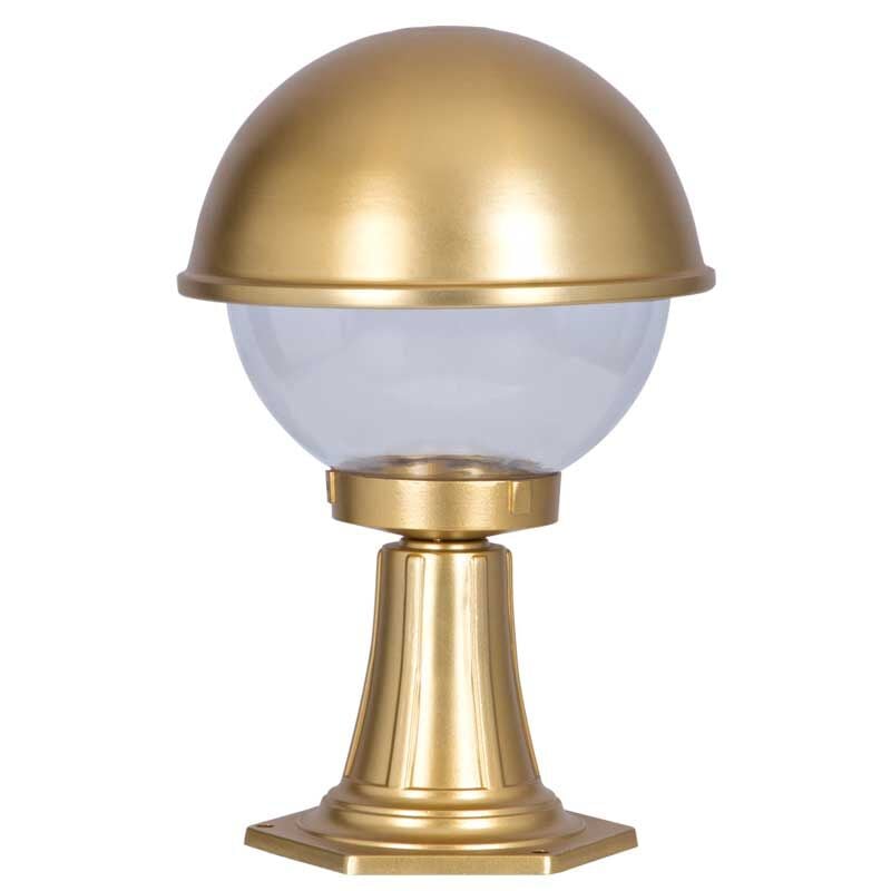 Altın Yaldız Boyalı Tas Model Park Bahçe Feneri 30x50cm