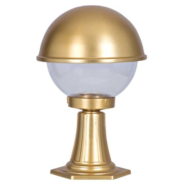 Altın Yaldız Boyalı Tas Model Park Bahçe Feneri 30x50cm