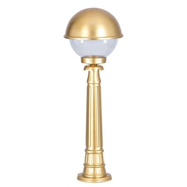 Altın Yaldız Boyalı Tas Model Park Bahçe Feneri 30x95cm