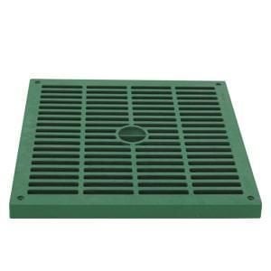 40x40x40 mm Termoplastik Yeraltı Buat İçin Düz Yeşil kapak