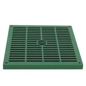 40x40x40 mm Termoplastik Yeraltı Buat İçin Izgaralı Yeşil kapak