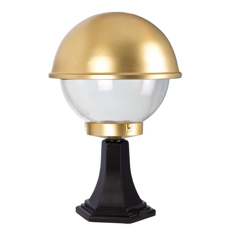 Altın Yaldız Boyalı Tas Model Park Bahçe Feneri 30x50cm