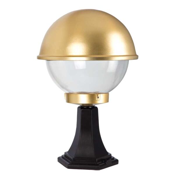 Altın Yaldız Boyalı Tas Model Park Bahçe Feneri 30x50cm