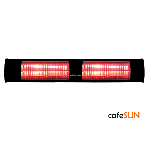 Cafesun Uzaktan Kumandalı Dış Mekan Isıtıcı 2x2000W Siyah