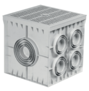 55x55x50 mm Termoplastik Yeraltı Buat, Kapaksız 10 Çık. Kapaksız