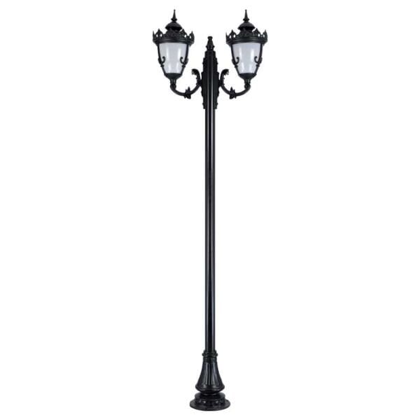 Alüminyum Taçlı Model Park Bahçe Aydınlatma Direği 85x280cm