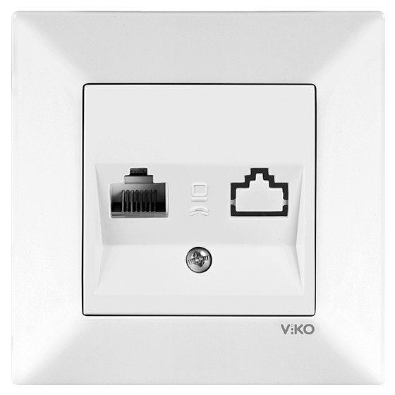 Viko Meridian Tekli Data Prizi (RJ45 Cat6) Çerçeveli