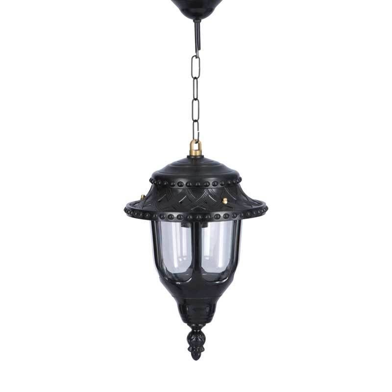 Abs Yuvarlak Hasırlı Model Park Bahçe Feneri 25x50cm