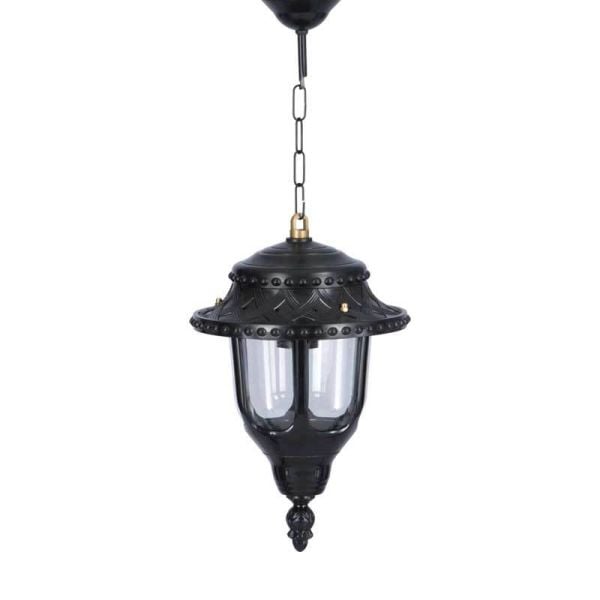 Abs Yuvarlak Hasırlı Model Park Bahçe Feneri 25x50cm