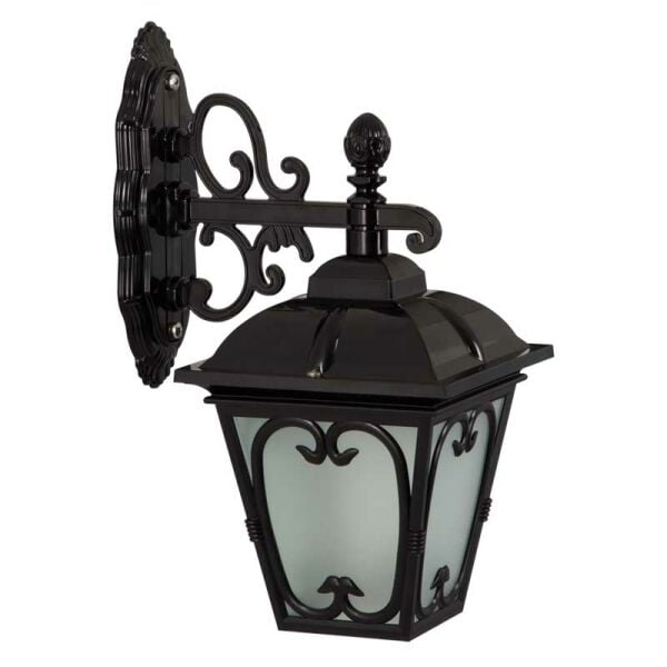 Abs Yuvarlak Hasırlı Model Park Bahçe Feneri 28x47cm