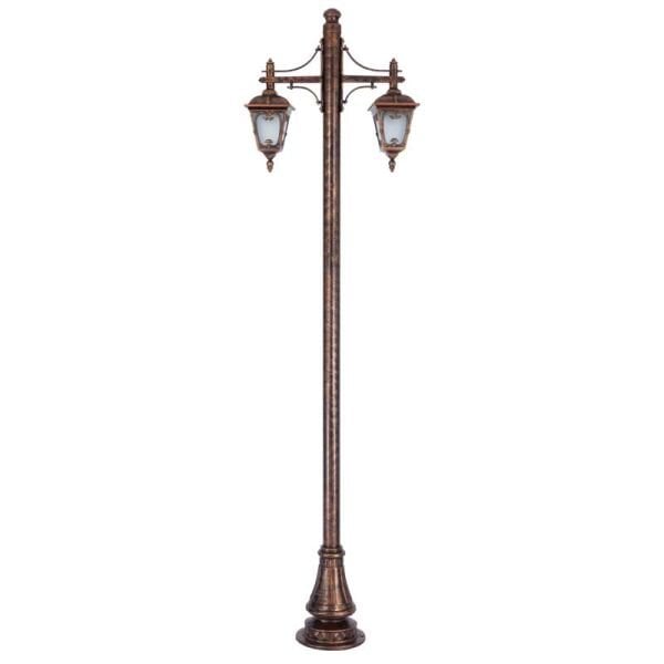 Abs Dekoratif Kare Motifli Park Bahçe Aydınlatma Direği 80x280cm