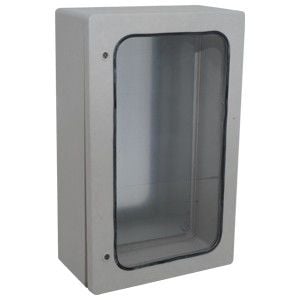 500 x 800 x 255 mm Camlı Galvaniz Taban Saclı Polyester Pano, Ip 54