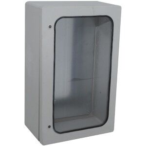 500x800x285 mm Camlı Galvaniz Taban Saclı Polyester Pano, Ip 54