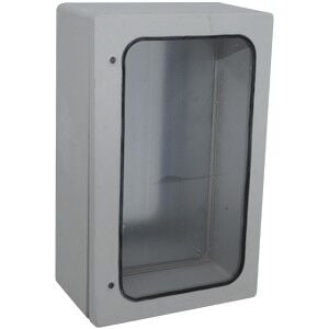 500x800x285mm Camlı Galvaniz Taban Saclı Polyester Pano, Ip 54