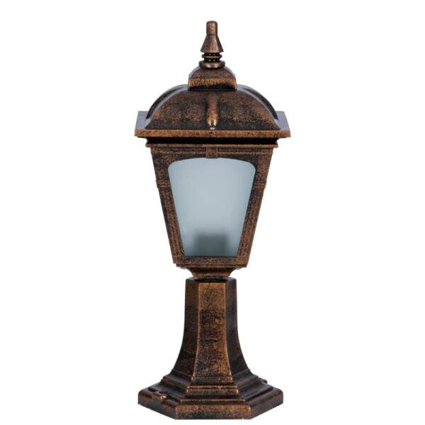 Abs Kare Büyük Boy Park Bahçe Feneri 20x50cm