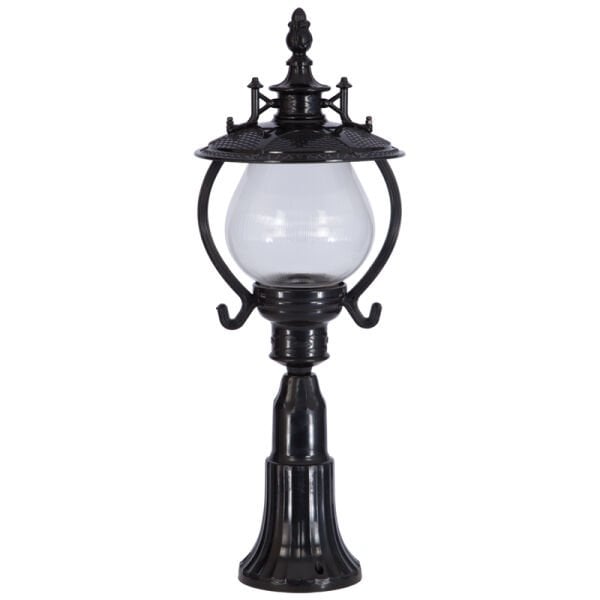 Akrilik Camlı Gaz Lambalı Model Park Bahçe Aydınlatma Armatürü 25x67cm