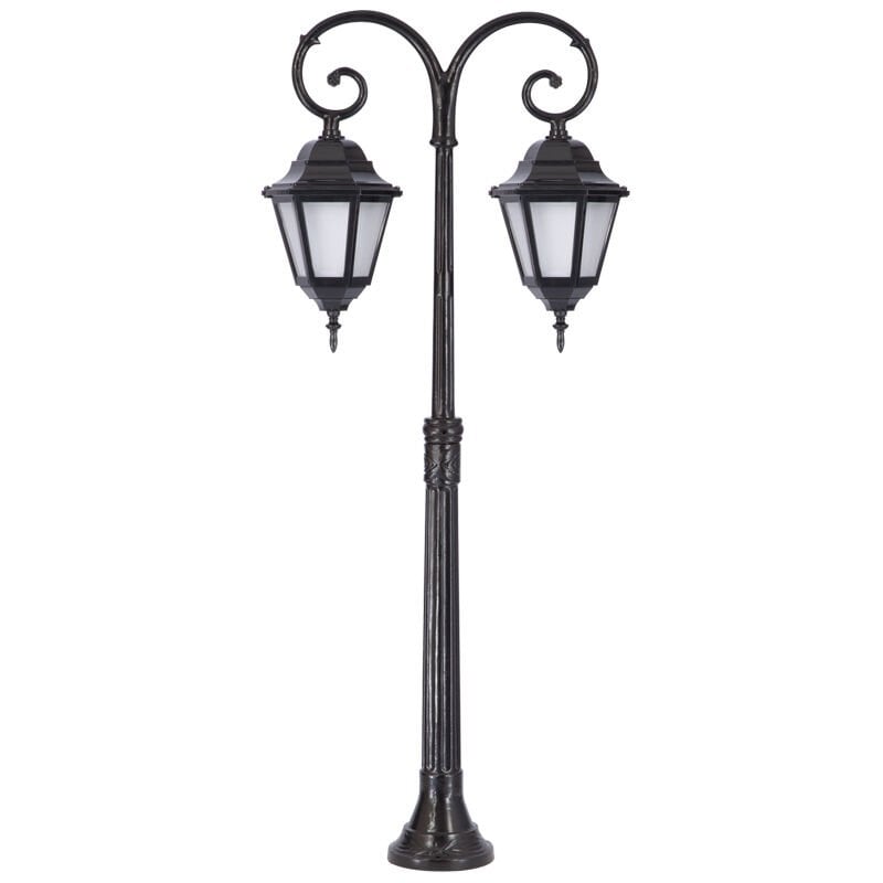 Abs Küçük Altıgen Alüminyum Çim Direkli Park Bahçe Feneri 60x140cm