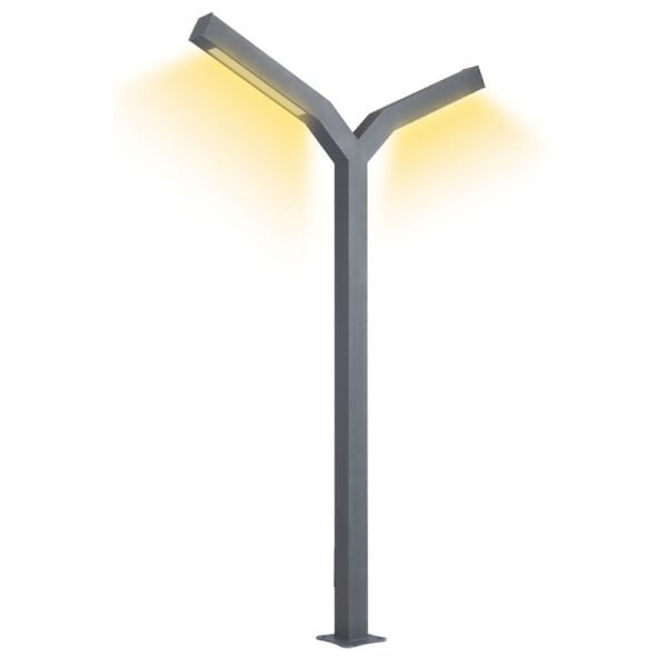 2x30w Smd Led IP67 Pleksi Camlı Park Bahçe Aydınlatma Direği 10x300cm