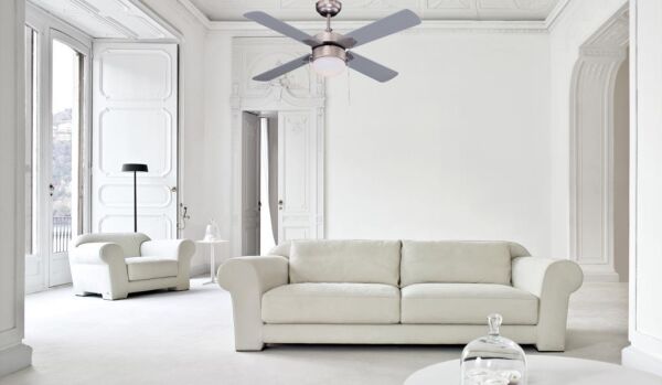 Kaşkar-Taflan L42015 Aydınlatmalı Gri Tavan Vantilatörü