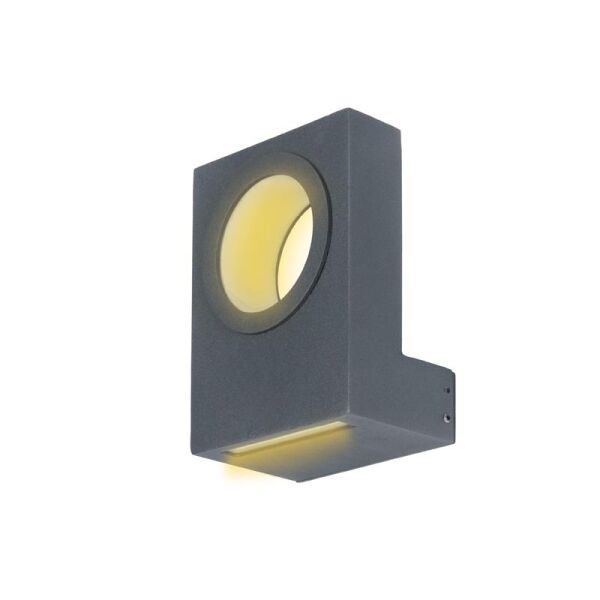 10w Smd Led IP67 Pleksi Camlı Park Bahçe Duvar Apliği 15x25cm