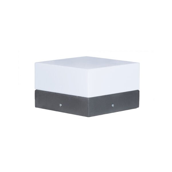 Pleksi Camlı E27 Duylu Park Bahçe Tavan Armatürü 22x22x22cm