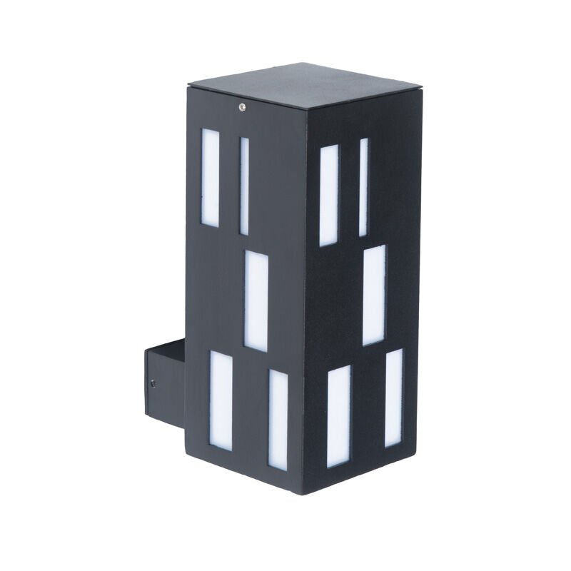 Pleksi Camlı E27 Duylu Park Bahçe Duvar Apliği 12x27cm