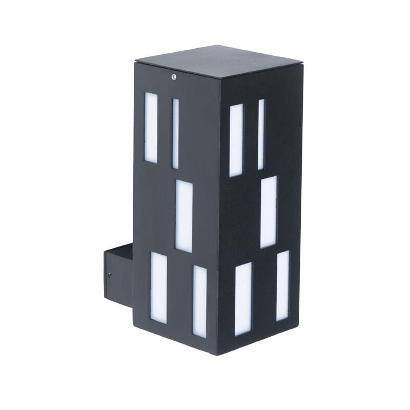 Pleksi Camlı E27 Duylu Park Bahçe Duvar Apliği 12x27cm