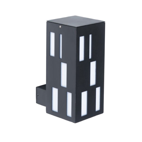 Pleksi Camlı E27 Duylu Park Bahçe Duvar Apliği 12x27cm