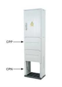 400 x 855 x 250 cm Polyester Bölmeli Dağıtım Panoya Uyumlu Ayaklı Kaide Ip 54