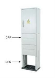 400 x 855 x 250 cm Polyester Bölmeli Dağıtım Panoya Uyumlu Ayaklı Kaide Ip 54