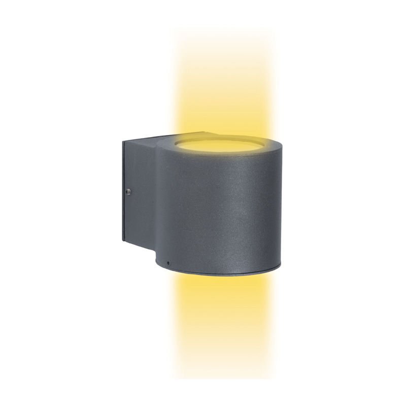 2x6w Smd Led IP67 Pleksi Camlı Park Bahçe Duvar Apliği 12x10cm