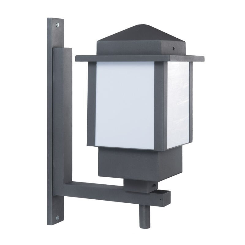 Pleksi Camlı E27 Duylu Park Bahçe Duvar Apliği 40x65cm