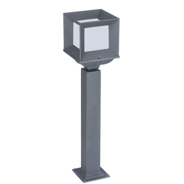 Pleksi Camlı E27 Duylu Park Bahçe Aydınlatma Direği 22x75cm