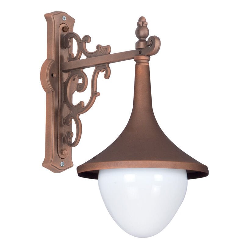 Akrilik Camlı E27 Duylu Park Bahçe Duvar Apliği 55x55cm