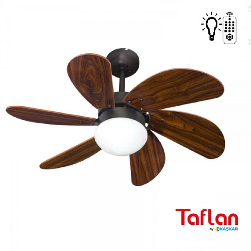 Kaşkar-Taflan L36009 RC Aydınlatmalı Uzaktan Kumandalı Tavan Vantilatörü