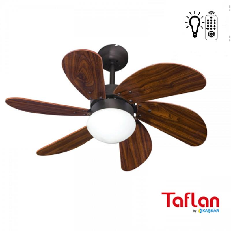 Kaşkar-Taflan L36009 RC Aydınlatmalı Uzaktan Kumandalı Tavan Vantilatörü