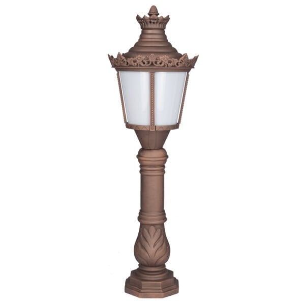 Akrilik Camlı E27 Duylu Park Bahçe Aydınlatma Direği 50x130cm