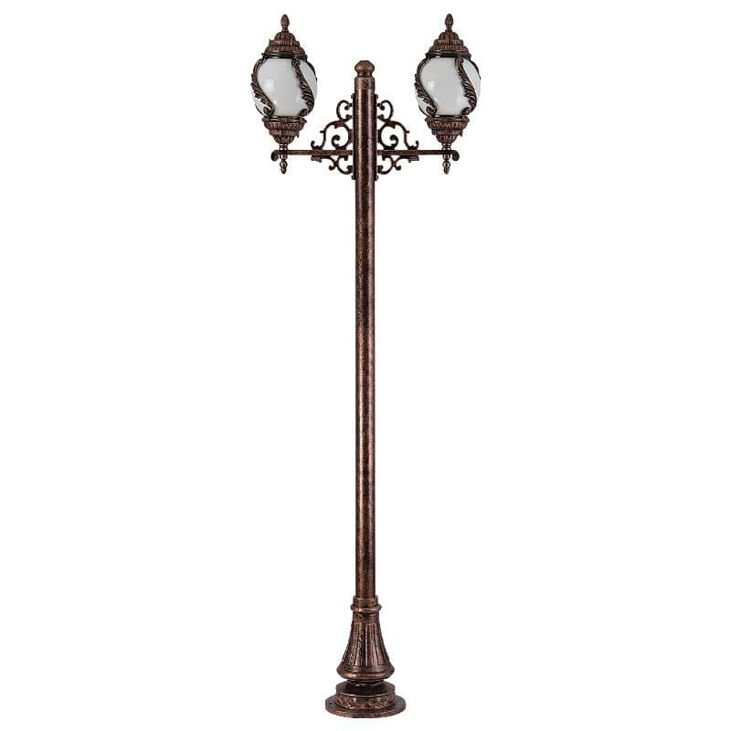 25'lik Akrilik Glop Camlı Sarmaşık Park Bahçe Aydınlatma Direği 85x270cm