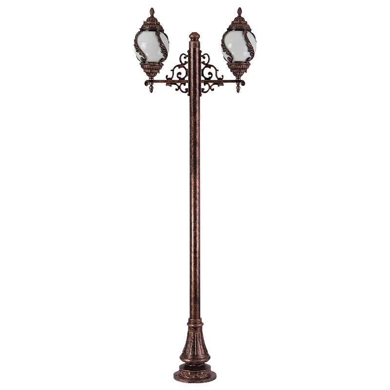 25'lik Akrilik Glop Camlı Sarmaşık Park Bahçe Aydınlatma Direği 85x270cm