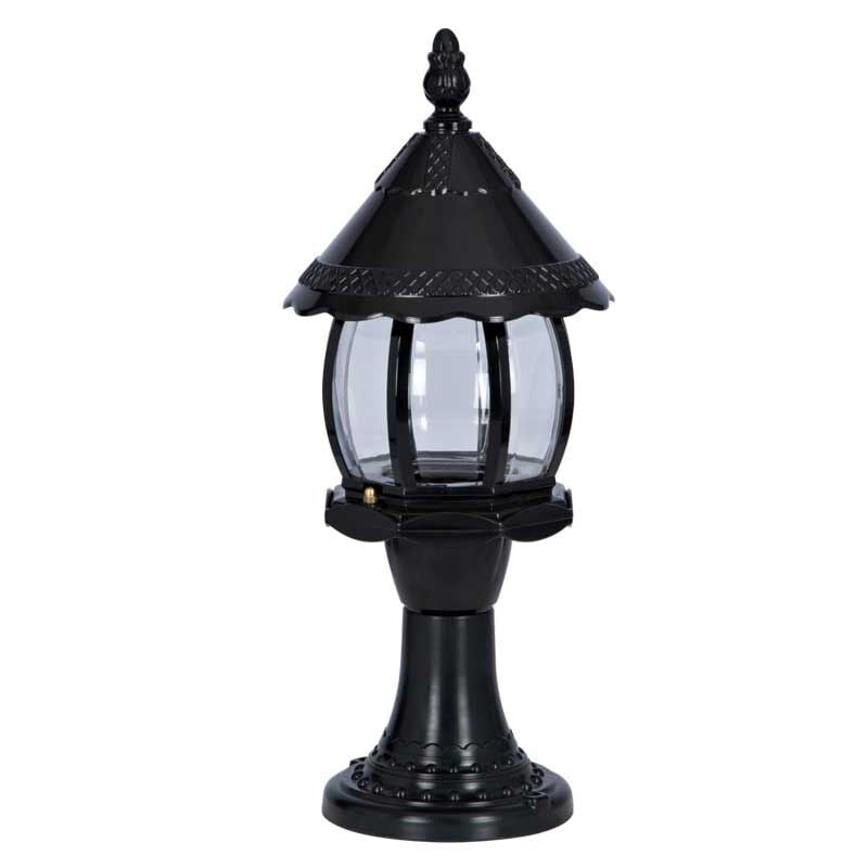 Abs Süslü Sekizgen Park Bahçe Feneri 20x53cm
