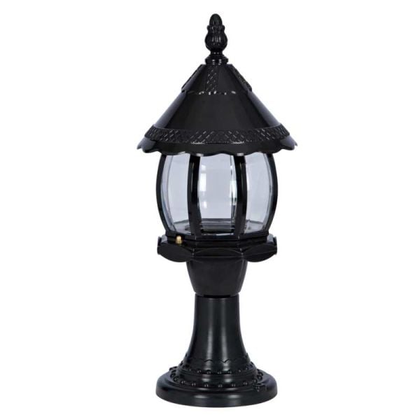 Abs Süslü Sekizgen Park Bahçe Feneri 20x53cm