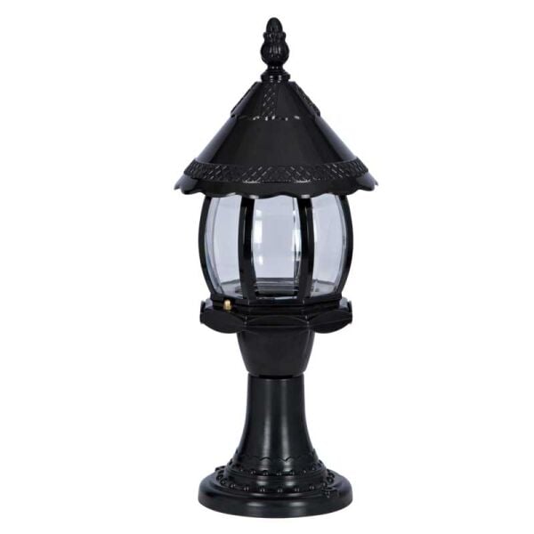 Abs Süslü Sekizgen Park Bahçe Feneri 20x53cm