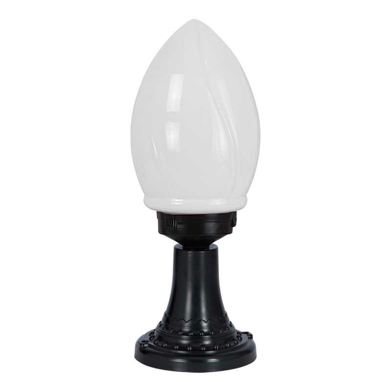 Abs Meşale Akrilik Camlı Park Bahçe Feneri 20x50cm