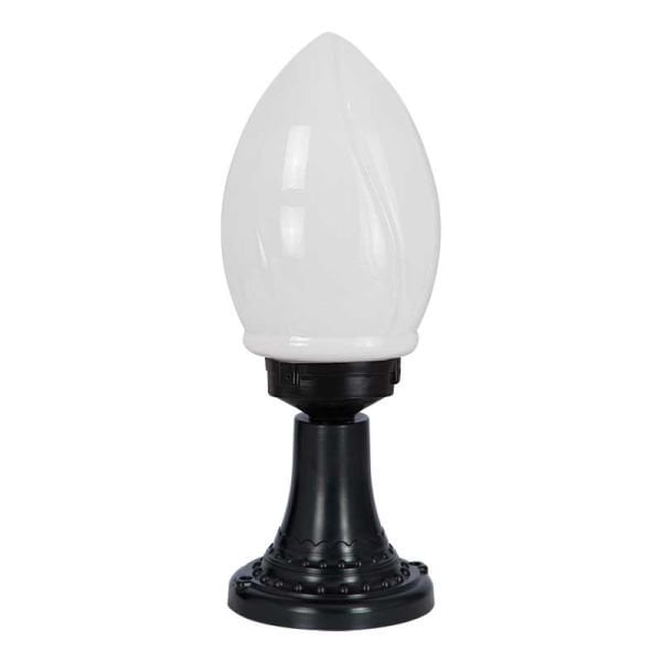 Abs Meşale Akrilik Camlı Park Bahçe Feneri 20x50cm